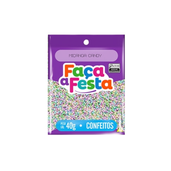 Confeito Leke Miçanga Candy 40g