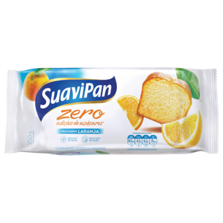 Bolo Zero Suavipan Laranja 250g