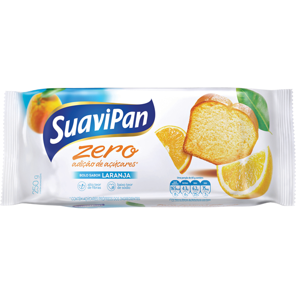Bolo Zero Suavipan Laranja 250g
