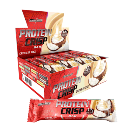 Barra Protein Crisp Integralmedica Creme de coco dp 12x45g