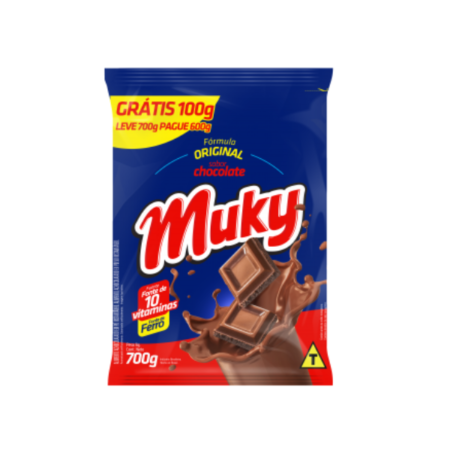 Achocolatado Bretzke Muky Chocolate Refil Leve 700g Pague 600g