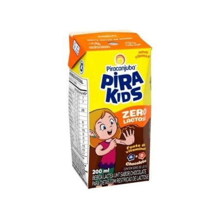 Bebida Piracanjuba Láctea Pirakids Zero Lactose Chocolate 200ml