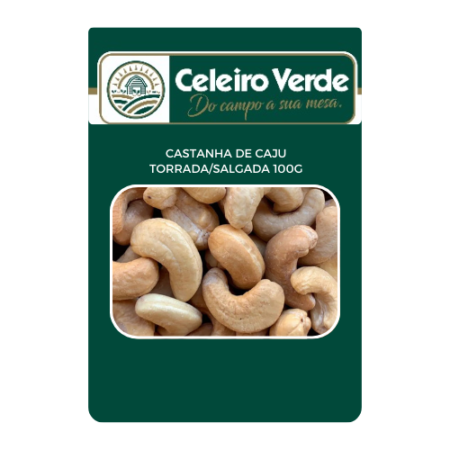 Castanha de Cajú Celeiro Verde Torrada Salgada Pouch 100g