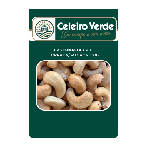 Castanha de Cajú Celeiro Verde Torrada Salgada Pouch 100g
