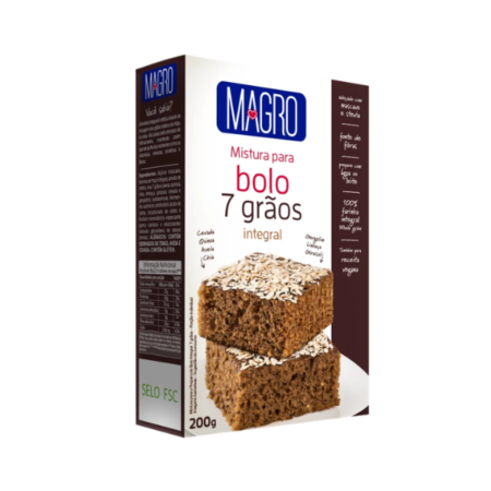 Pó para Bolo Integral Magro 7 Grãos 200g