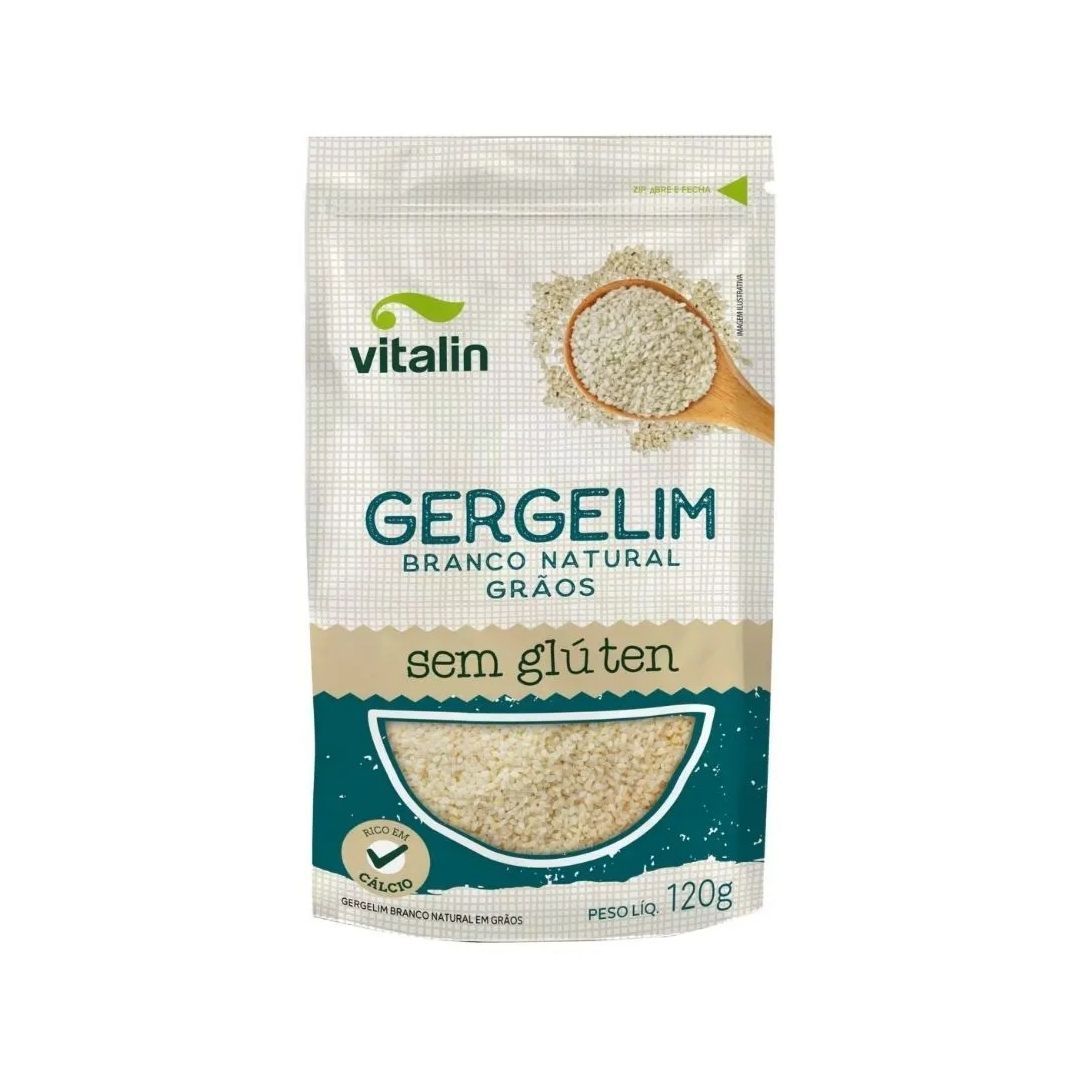 Gergelim Branco Vitalin Natural 120g