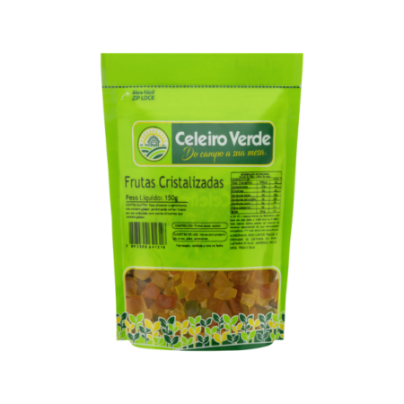 Frutas Cristalizadas Celeiro Verde Pouch 100g