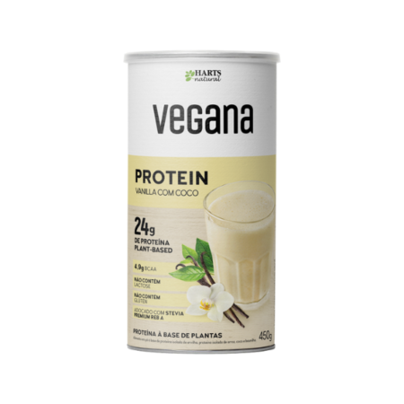 Shake Vegano Protein Zero Harts Vanila e Coco 450g