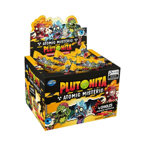 Chiclete Arcor Plutonita Atomic Mistério 396g