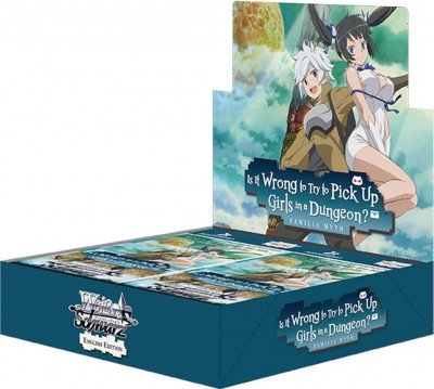 WEISS SCHWARZ: IS IT WRONG TO TRY TO PICK UP GIRLS IN A DUNGEON? BOOSTER DISPLAY