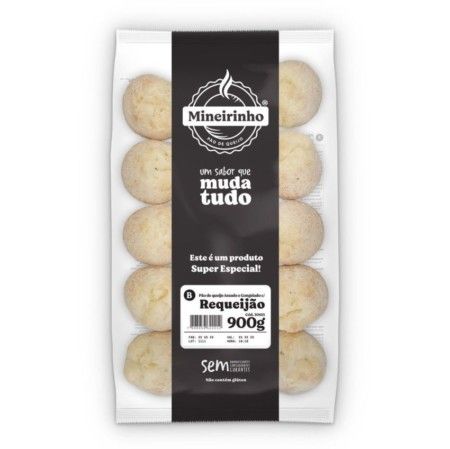 30615 - CX c/8 PCT Mineirinho com Requeijão Super Lanche Assado e Congelado 900g