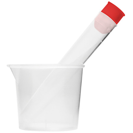 Kit coleta de urina estéril  - Caixa Master - 1 Tubo tampa vermelha