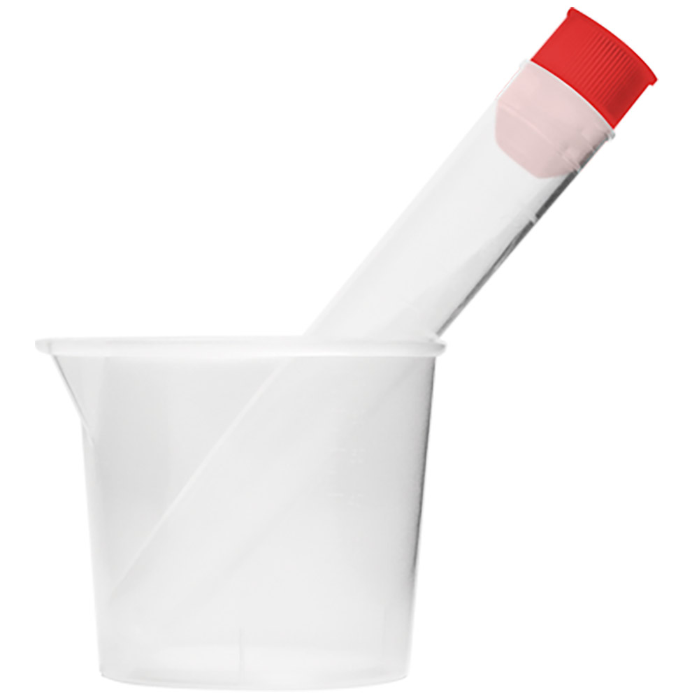 Kit coleta de urina estéril  - Caixa Master - 1 Tubo tampa vermelha