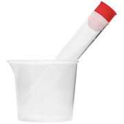 Kit coleta de urina não estéril - 1 Tubo tampa vermelha