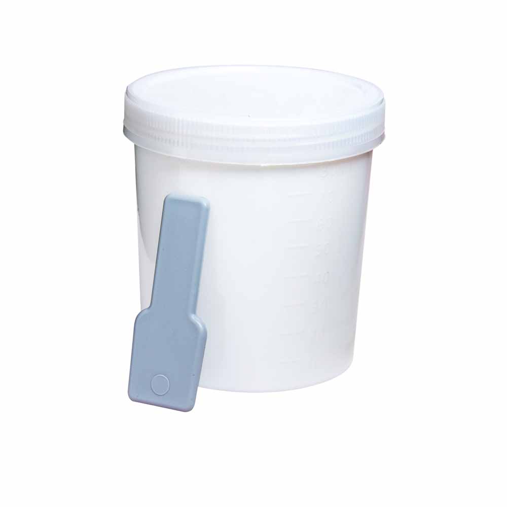 Coletor não estéril opaco e pá, tampa branca - Caixa Master - 80mL