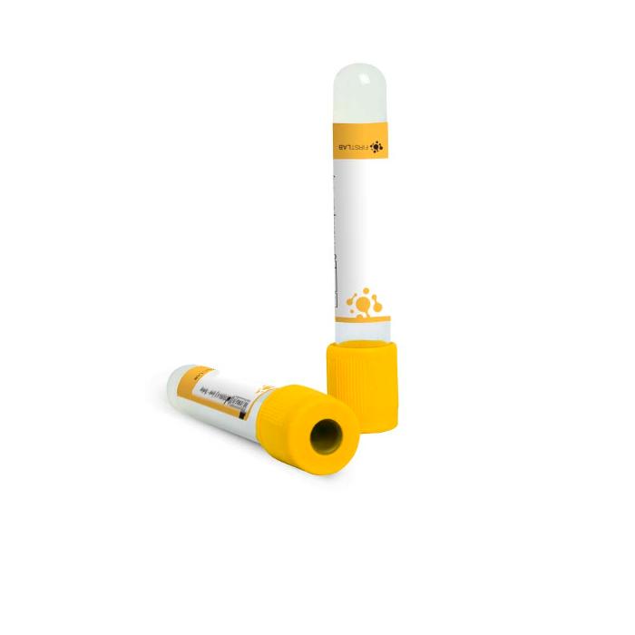 Tubo de coleta gel + ativador de coágulo - 8mL