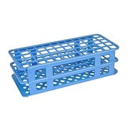 Estante em PP para 60 Tubos de Ensaio - Azul