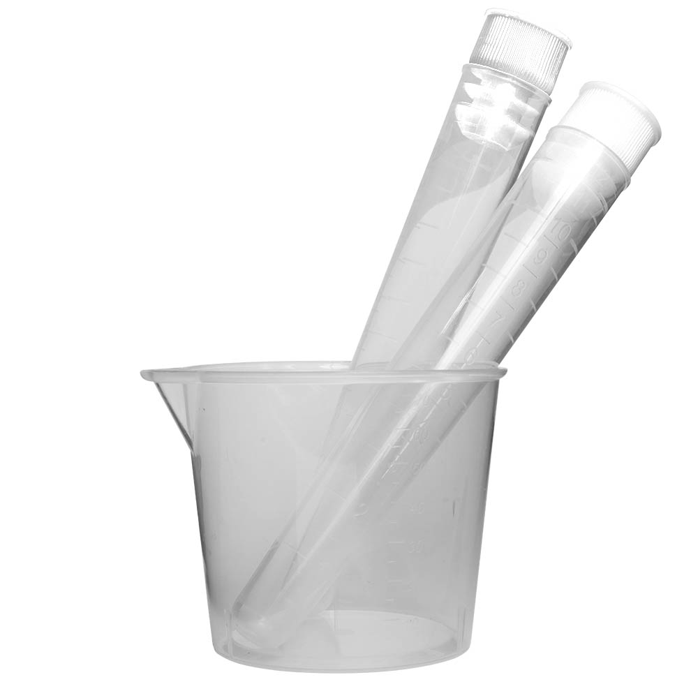 Kit coleta de urina estéril - 2 Tubos tampa branca