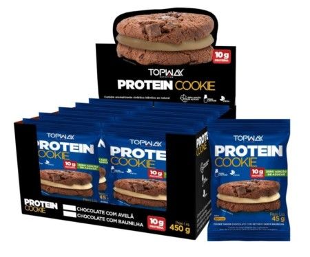 PROTEIN COOKIE 10X45G TOPWAY 10G PROT.BAUNILH
