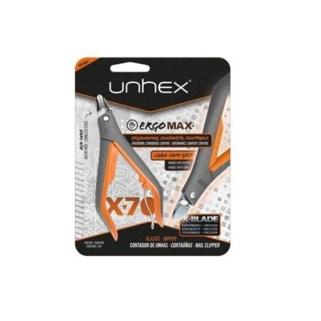 ALICATE PARA UNHAS UNHEX X70-LARANJA