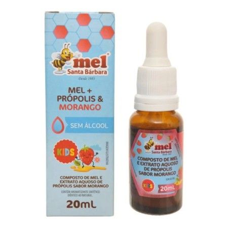 EXTRATO DE PROPOLIS AQUOSO SABOR MORANGO 20ML