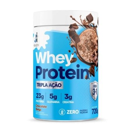 Health Whey Tripla Ação 720G Sabor Chocolate Belga