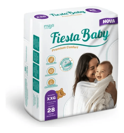 FRALDA FIESTA BABY XXG 06X28