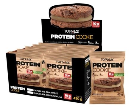 PROTEIN COOKIE 10X45G TOPWAY 10G PROT.CHOC/AV