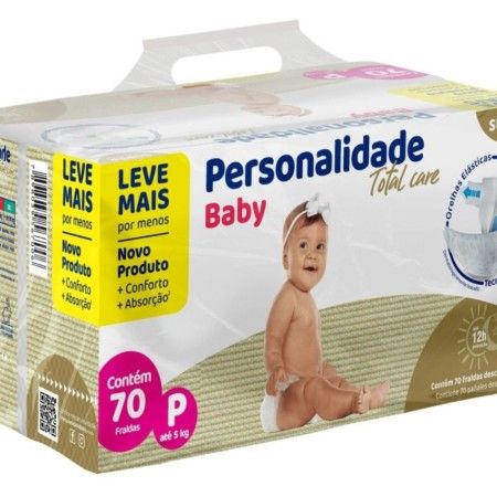 FRALDA PERSONALIDADE B TOTAL CARE BAG M C/60U