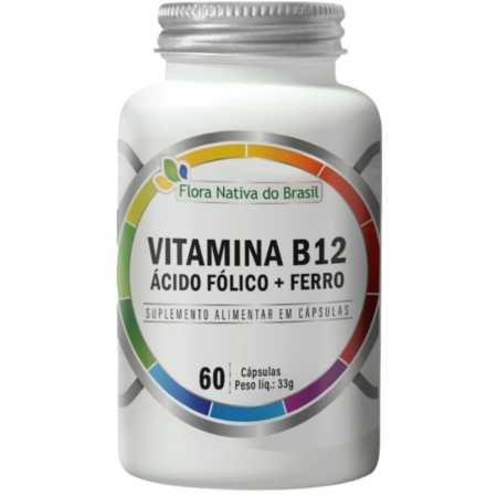 VITAMINA B12+ACIDO FOLICO+FERRO C/60
