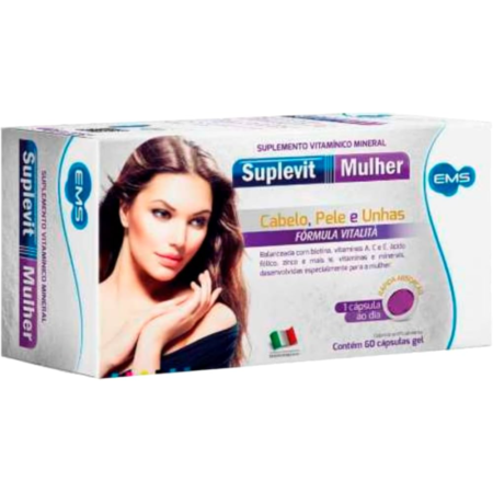 SUPLEVIT MULHER VIT C/ 60 CAP GEL