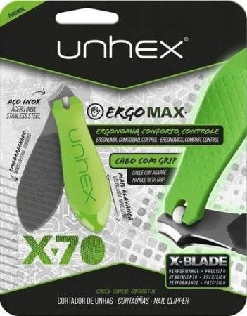 CORTADOR P/UNHAS UNHEX X70-VERDE LIMAO