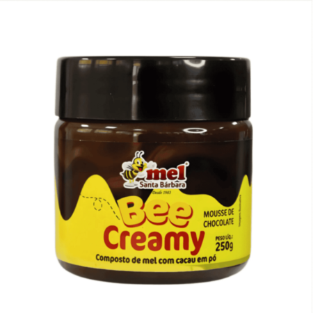 MEL CREMOSO COM CACAU BEE CREAMY POTE 250G