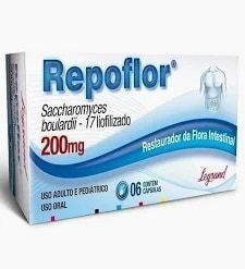 REPOFLOR 200MG FR. C/06 CAPS