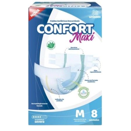FRALDA GER.CONFORT MAXI M 08X08 SEVERA