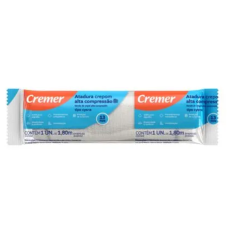 ATADURA CREP CYSNE 30CM X 1,80M PCT 6 UNID