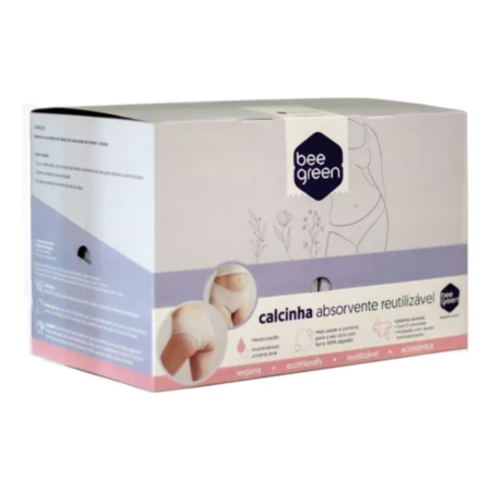 CALCINHA ABSORVENTE REUTILIZAVEL CX C/8