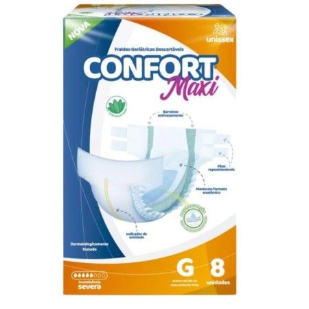 FRALDA GER.CONFORT MAXI G 08X08 SEVERA