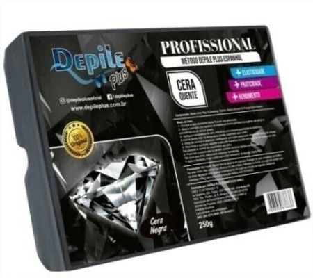 CERA DEPILATORIA BREU NEGRA 250GR-DEPILEPLUS
