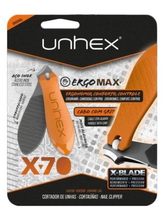 CORTADOR P/UNHAS UNHEX X70-VERDE LARANJA