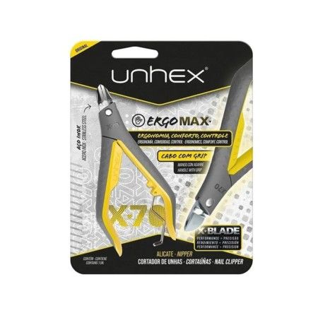 ALICATE PARA UNHAS UNHEX X70-AMARELO