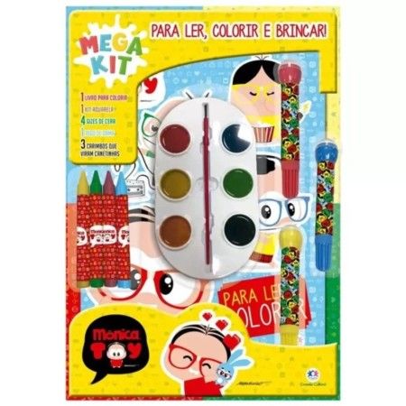 MEGA KIT TURMA DA MONICA - LER COLORIR E BRIN