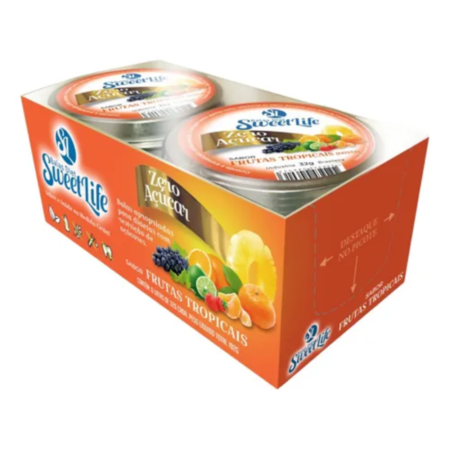 DISPLAY C/6 LATAS 32G BALA SWEET LIFE-TROPICA