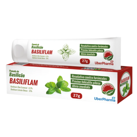POMADA DE BASILICAO BASILIFLAM UBERPHARMA 27G