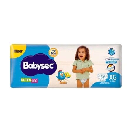 FRALDA BABYSEC ULTRA HIPER XG 2X56