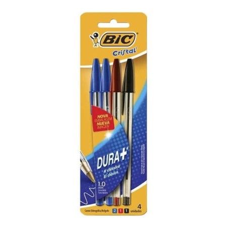 CANETA BIC MEDIUM SORTIDA C/4