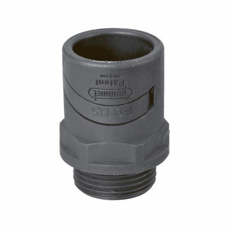 TERMINACAO RETA SM-N M16 PRETO PARA CONDUITE DN10 1511160150 HUMMEL