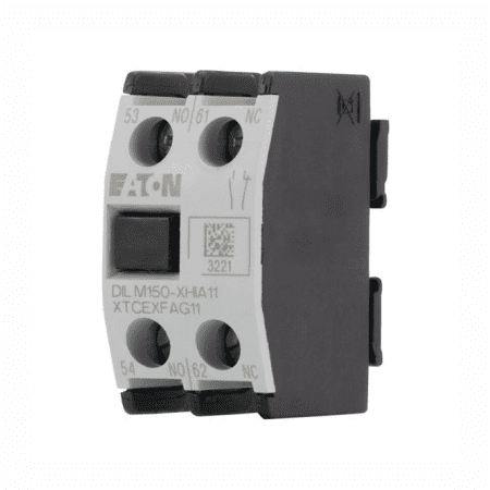 BLOCO DE CONTATO AUXILIAR PARA CONTATOR 1NA + 1NF FRONTAL PARAFUSO DILM150-XHIA11 EATON