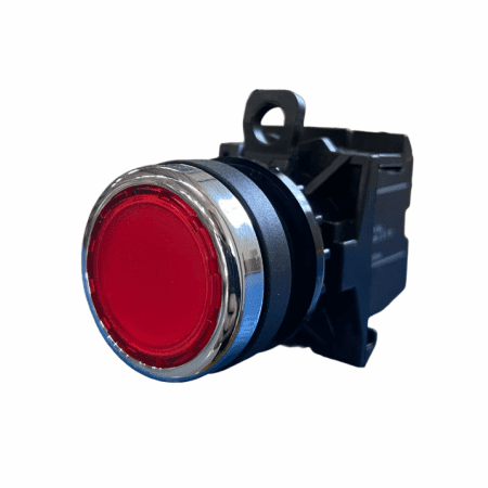 BOTAO DE COMANDO ILUMINADO PULSANTE VERMELHO 1NF 24VCC 22,5MM A22-RLT-RT/K01/24 EATON