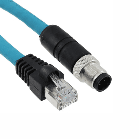 CABO DE CONEXAO M 12 MACHO 4 POLOS RETO / RJ45 MACHO RETO 0985 YM57530 103/5M LUMBERG